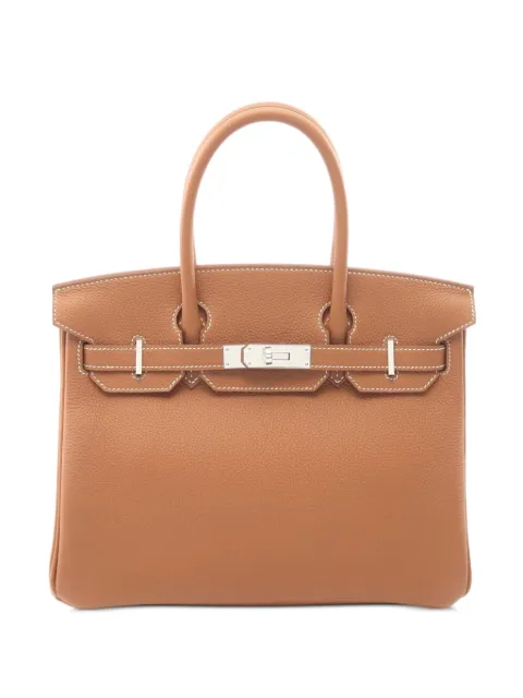 Hermès Pre-Owned 2020s 30 Birkin Togo tote bag Brown 1091869G