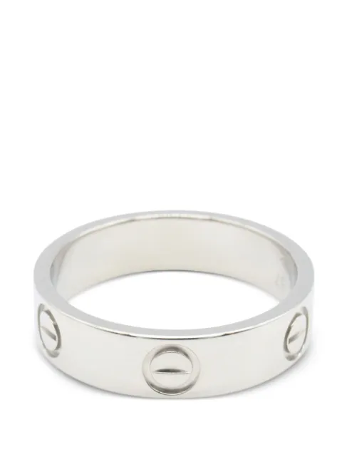 Cartier 2010s Love platinum ring Silver 1089820GV1795