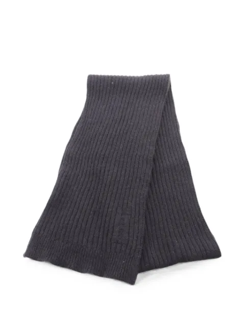Hermès Pre-Owned 2010s ribbed scarf Black 1086324
