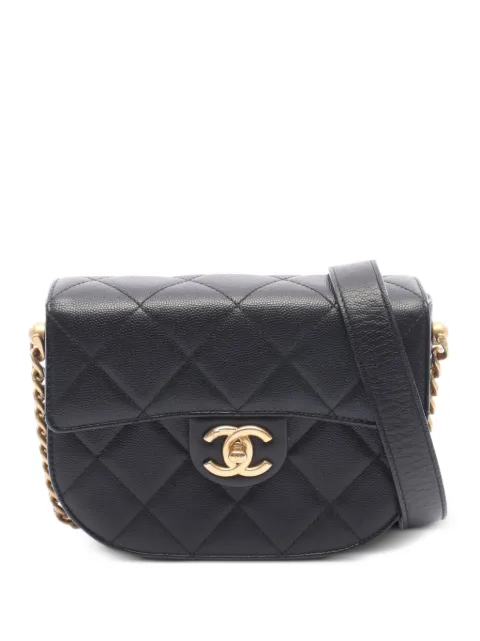 CHANEL Pre-Owned 2021 Matelassé flap mini bag Black 1091566GTHP45PL
