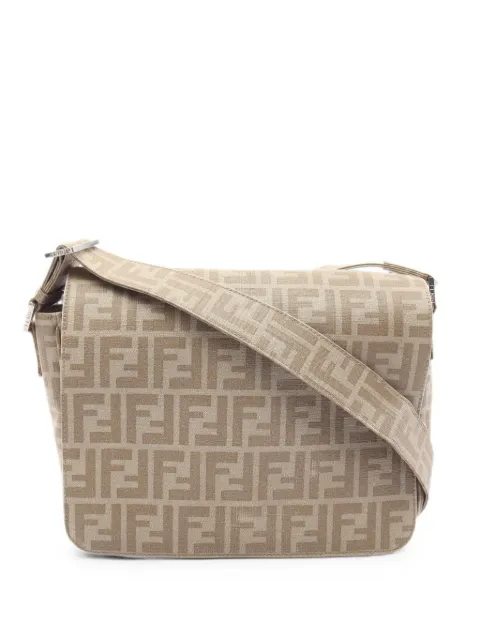Fendi Pre-Owned 2010s Zucca shoulder bag Neutrals 1091685