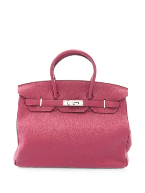 Hermès Pre-Owned 2010s Birkin 35 Togo tote bag Pink 1091776OINSQUARE