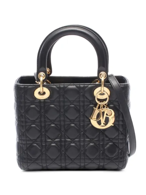 Christian Dior Pre-Owned 2010s Lady Dior handbag Black 1091056