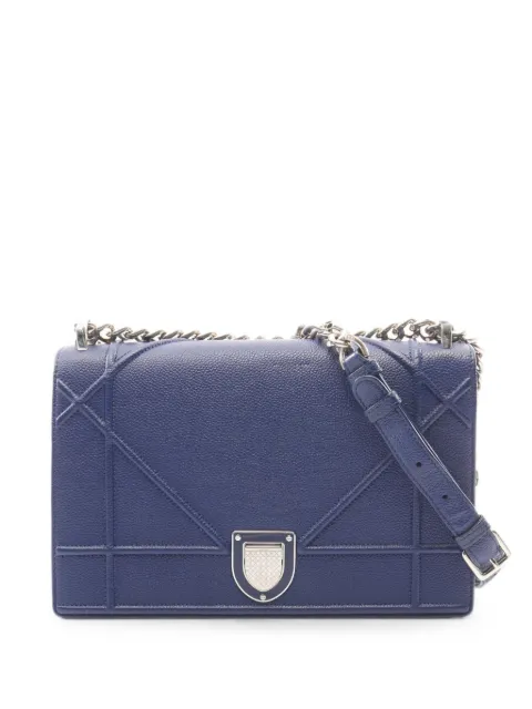 Christian Dior Pre-Owned 2010s Diorama shoulder bag Blue 1090918