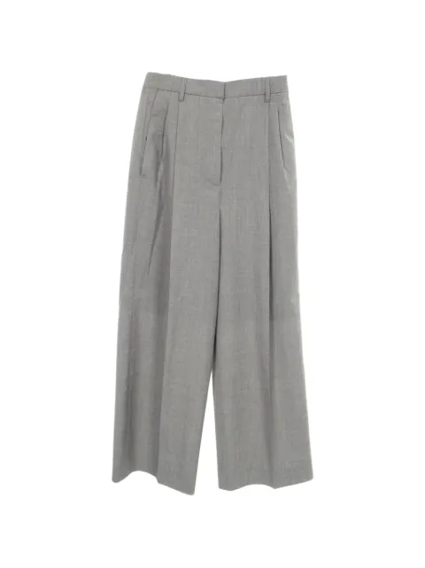 Prada Pre-Owned 2010s pleated wool trousers Grey 1082736