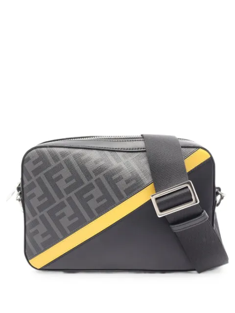 Fendi Pre-Owned 2010s Zucca camera shoulder bag Black 1090952
