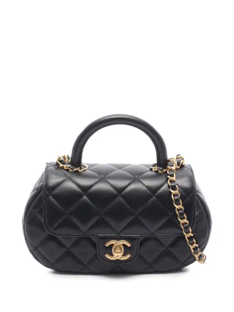CHANEL Pre-Owned Matelasse top handle tote bag Black 1091841TCGX83TE