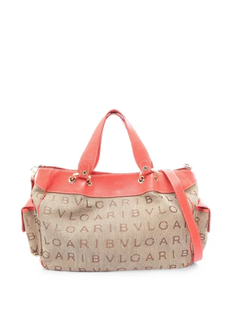 Bvlgari Pre-Owned 2000s Logomania tote bag Neutrals 1090316