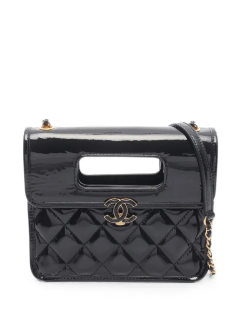 CHANEL Pre-Owned Matelasse mini flap tote bag Black 1092124H80735C4