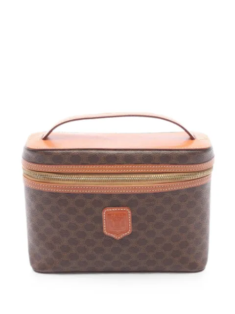 Celine Pre-Owned 2000s Macadam-pattern vanity tote bag Brown 1089886