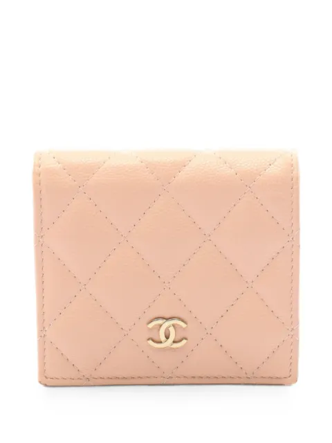 CHANEL Pre-Owned matelassé leather wallet Pink 1091631CGA92P41