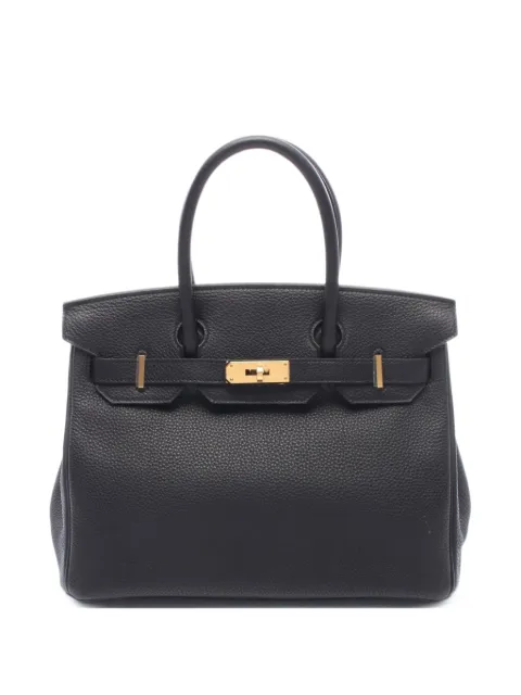 Hermès Pre-Owned 2010s 30 Birkin tote bag Black 1091061T