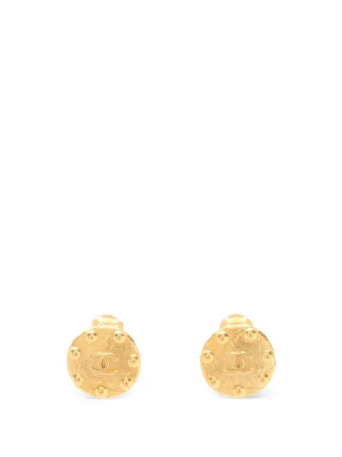 CHANEL Pre-Owned 1997 Coco Mark Dot earrings Gold 107407697A