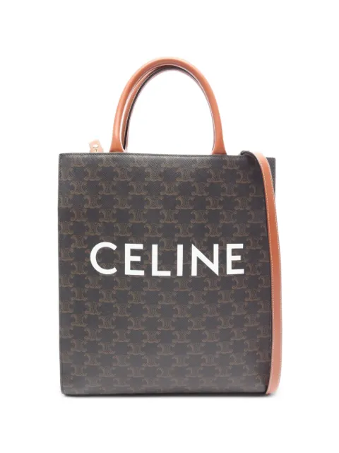 Celine Pre-Owned 2010s Triomphe Vertical tote bag Brown 1091783