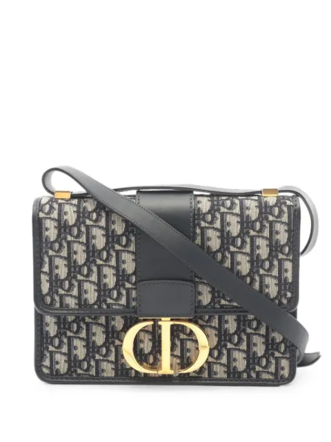 Christian Dior Pre-Owned 2010s 30 Montaigne patterned shoulder bag Blue 1091452