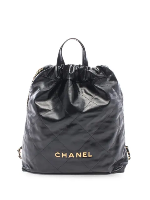 CHANEL Pre-Owned large Chanel 22 quilted backpack Black 1092167AUUJKU7A