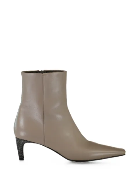 Brunello Cucinelli City pointed-toe ankle boots Grey MZSKC3356C3983