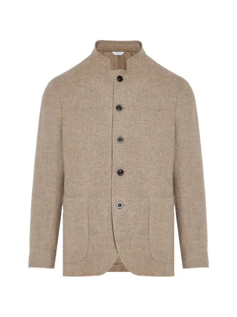 Boglioli mandarin-collar button-up jacket Neutrals K5602EFB4011