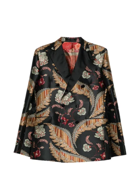 DSQUARED2 all-over graphic-print blazer Black S74BN0560S44075