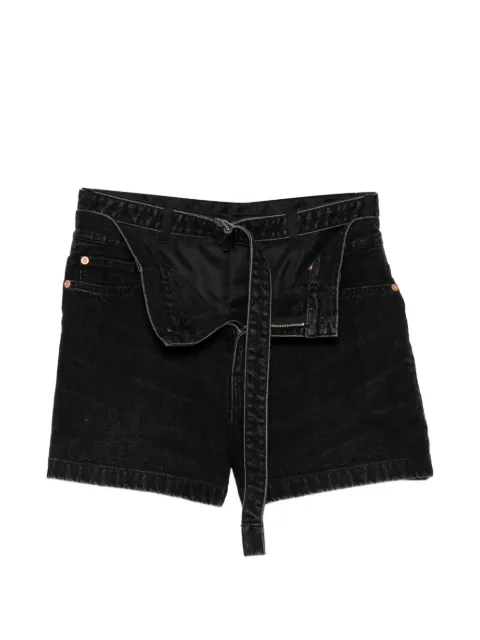 sacai belted denim shorts Black 2608594