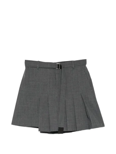 sacai pleated suiting shorts Grey 2608573