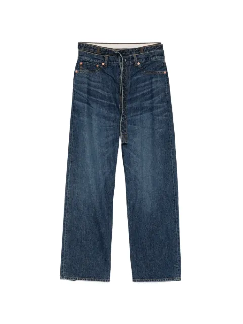 sacai layered panel jeans Blue 2608593