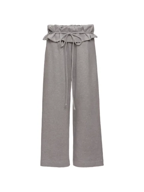Magda Butrym ruffled drawstring-waist track pants Grey 118726
