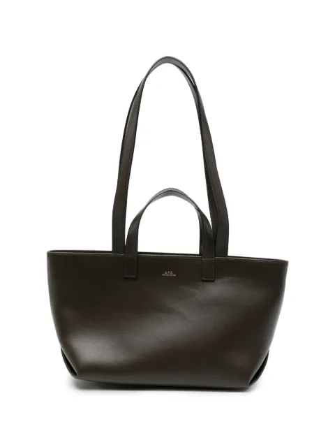 A.P.C. Drummer small tote bag Brown PXCENF67073