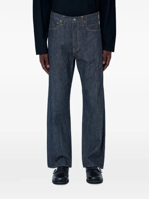 visvim Social Sculpture five-pocket straight-leg jeans Blue 0126105005