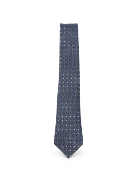Giorgio Armani polka-dot silk tie Blue GM000800TE22436