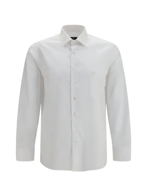 ETRO Roma logo-embroidered shirt White MRIB0002AV11Q