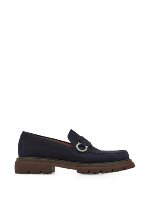 Ferragamo loafers with Gancini ornament Blue 797118