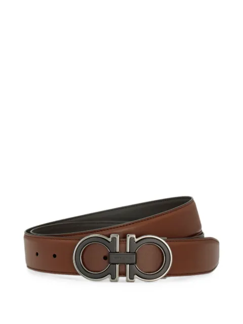 Ferragamo reversible and adjustable Gancini belt Brown 798540