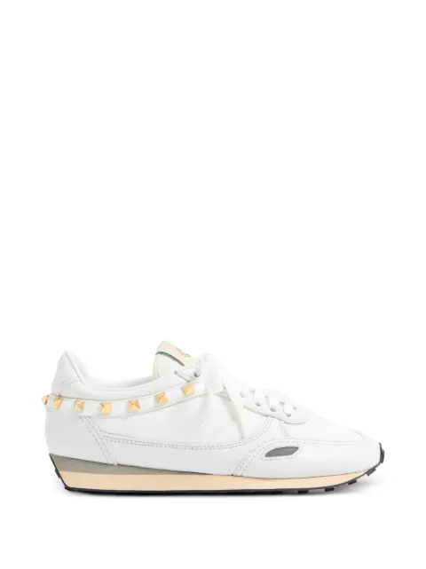 Valentino Garavani Stud Up leather and nylon sneakers White WS0QK8ZDL