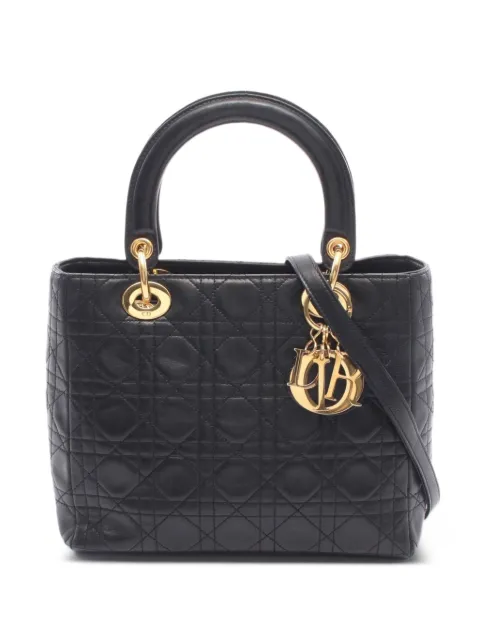 Christian Dior Pre-Owned 2000s Lady Dior tote bag Black 1090929
