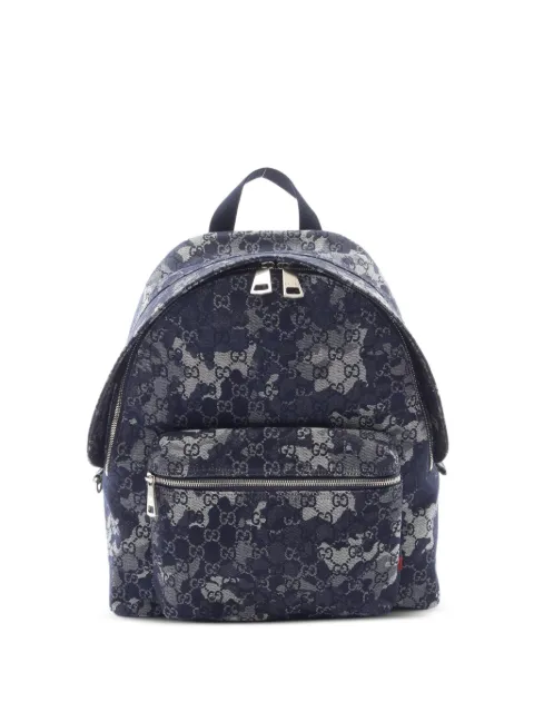 Gucci Pre-Owned 2010s GG denim backpack Blue 1091530