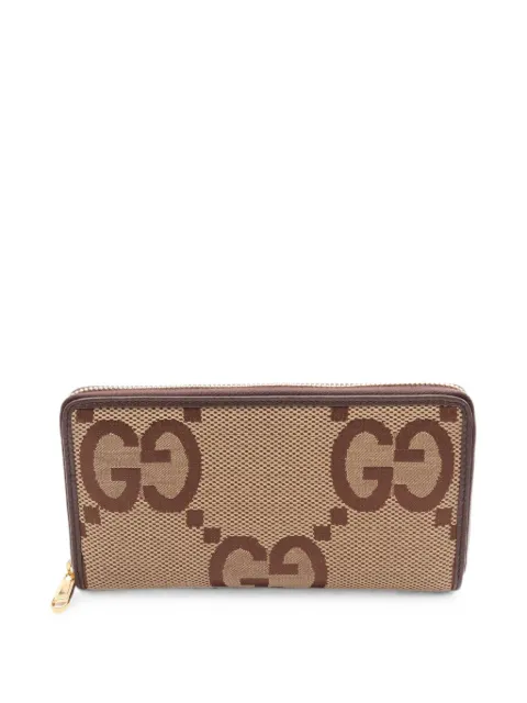 Gucci Pre-Owned 2010s Jumbo GG continental wallet Neutrals 1090686