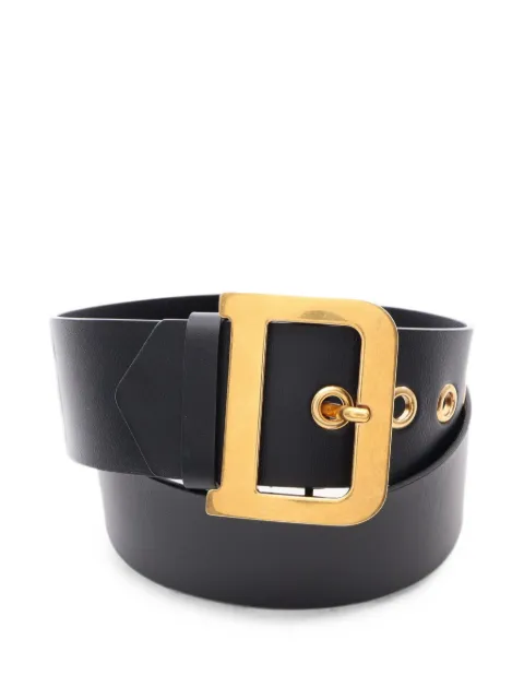 Christian Dior Pre-Owned 2010s D-buckle belt Black 1086268