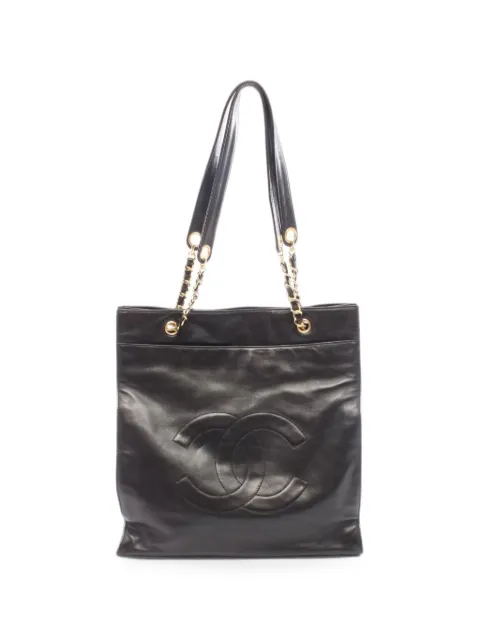 CHANEL Pre-Owned 1994-1996 Coco Mark tote bag Black 10922513883514