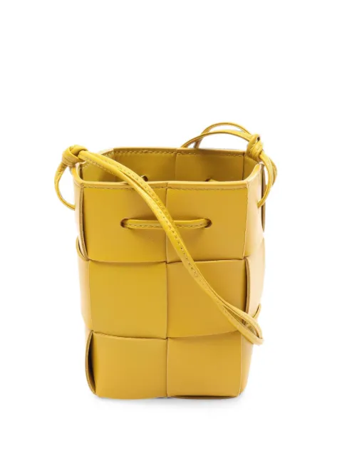 Bottega Veneta Pre-Owned 2010s mini Cassette shoulder bag Yellow 1091785