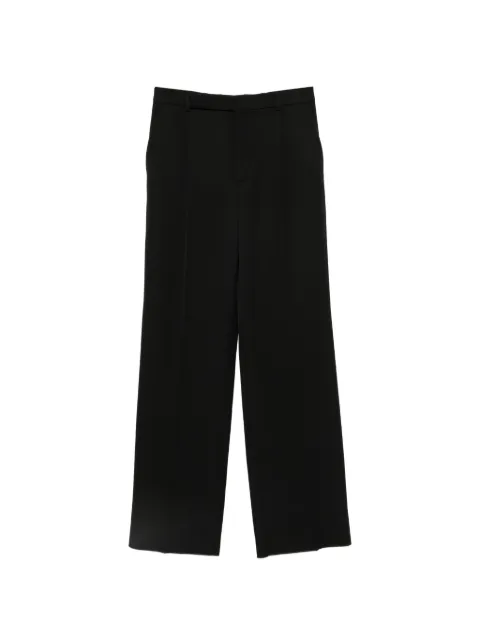 Saint Laurent pressed-crease wide-leg trousers Black A000O7Y7E63