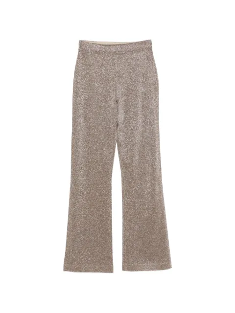 Missoni Lamé fabric flare trousers Neutrals DC26SI02BK01H3