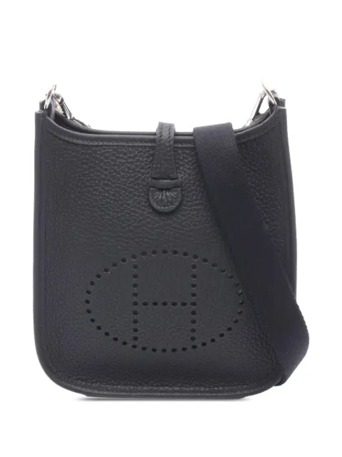 Hermès Pre-Owned 2024 Clemence Evelyne TPM 16 crossbody bag Black ZB2MJ3AWUEQ51R1C