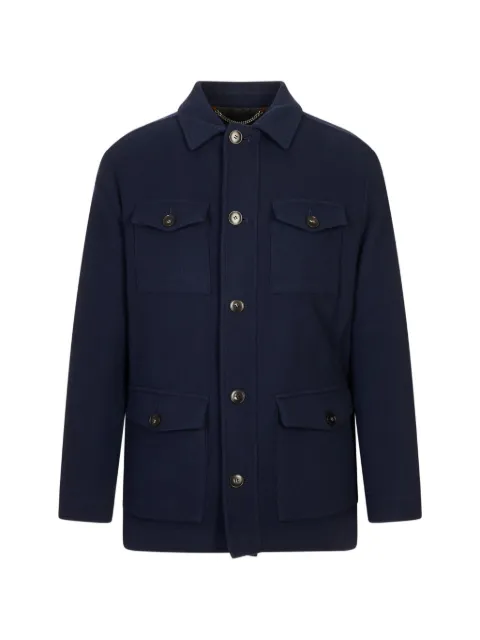 Canali button-up multi-pocket jacket Blue O30480SG030