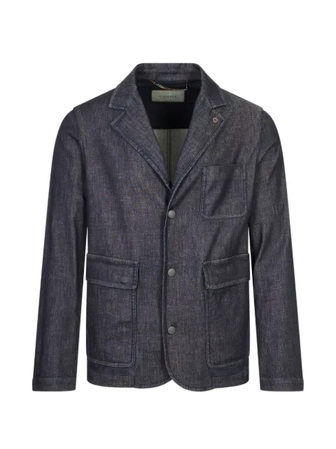 Canali patch-pocket denim jacket Blue O30503PD01488