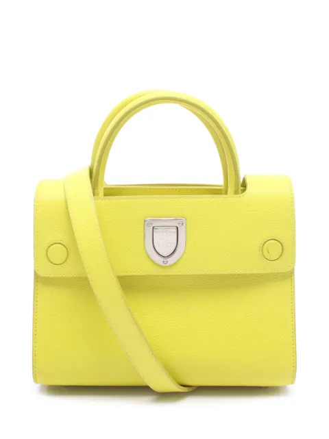 Christian Dior Pre-Owned 2010-2026 Medium Grained Calfskin Diorever satchel Yellow H3RFEIGVMWJ1ZGL8