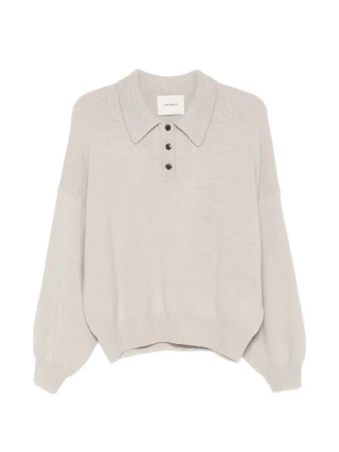 Lisa Yang Etta button-placket sweater Neutrals 2026054