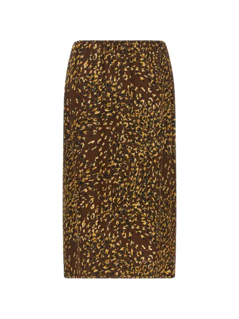 TWINSET animal-print midi skirt Brown 262TP275G