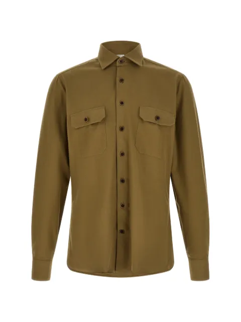 BORRIELLO NAPOLI long-sleeves cotton shirt Green 230303
