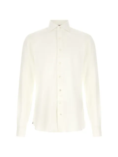 BORRIELLO NAPOLI long-sleeves cotton shirt White 230351